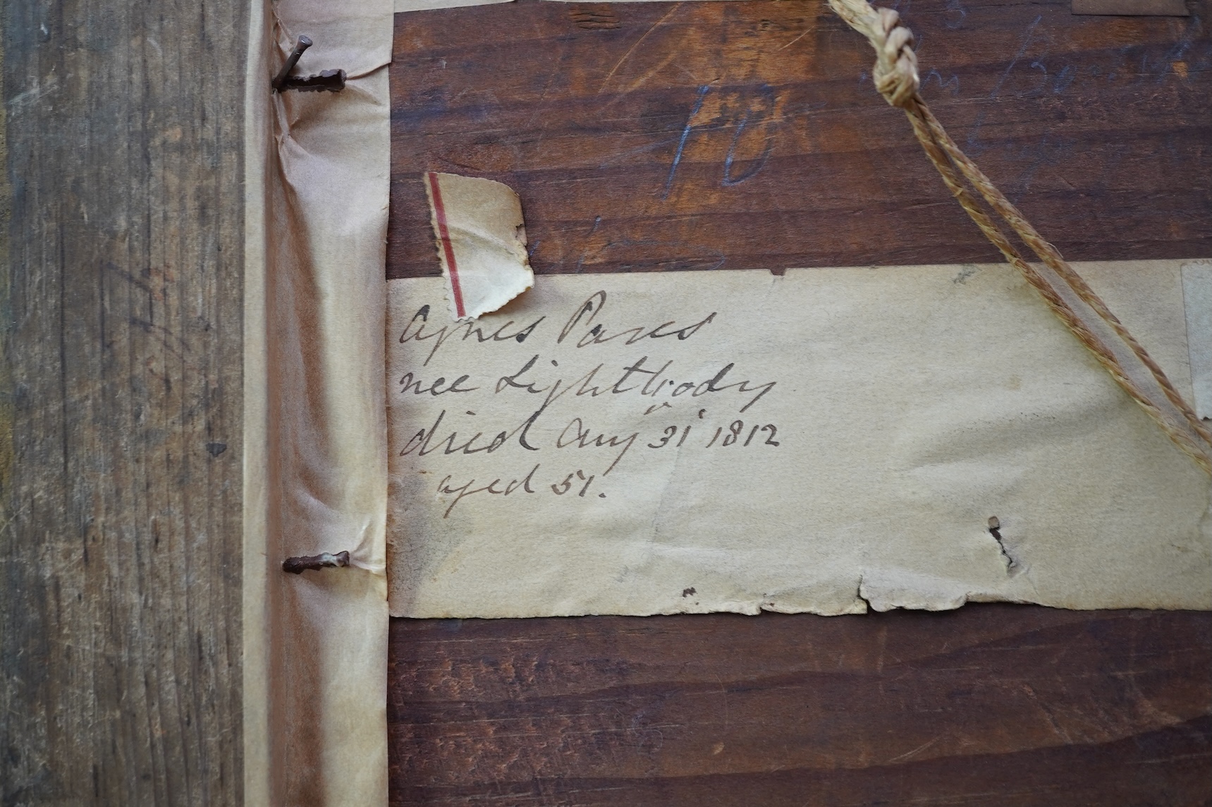 English School, 18th century, A portrait miniature of Agnes Pares, neé Lightbody (1759-1812)